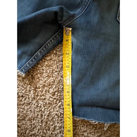 Carhartt 33” faded Blue Denim Cutoff Shorts Jorts - Picture 6 of 7